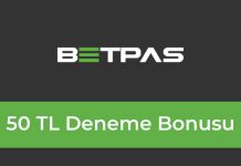Betpas 50 TL Deneme Bonusu