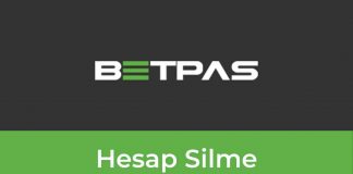 Betpas Hesap Silme